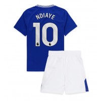 Camiseta Everton Iliman Ndiaye #10 Primera Equipación Replica 2024-25 para niños mangas cortas (+ Pantalones cortos)